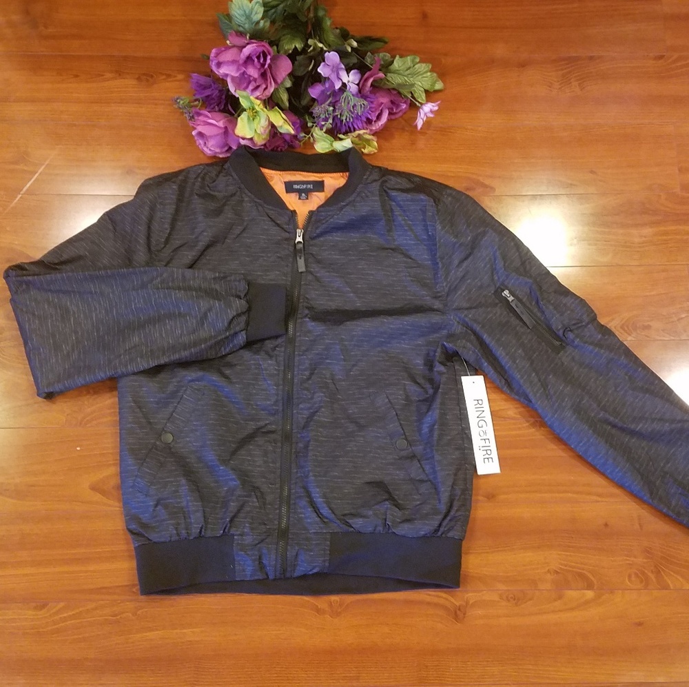 Ring of Fire Windbreakers Black Jacket XL - Picture 1 of 7
